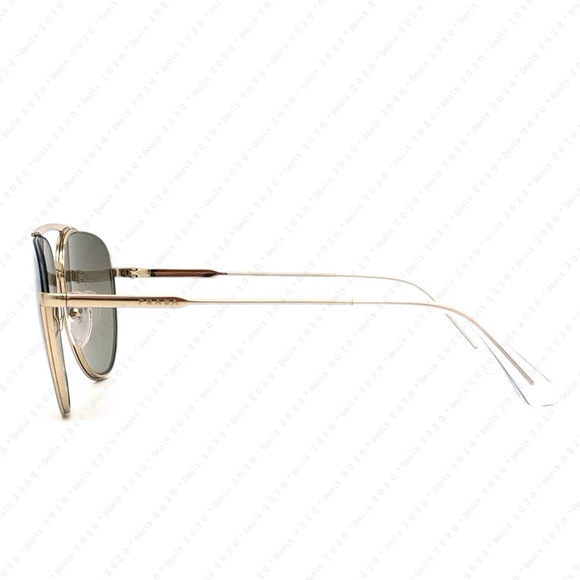 PRADA PR 50US ZVN6O0 56mm Pale Gold / Light Brown Gold Lenses Sunglasses - Picture 4 of 9